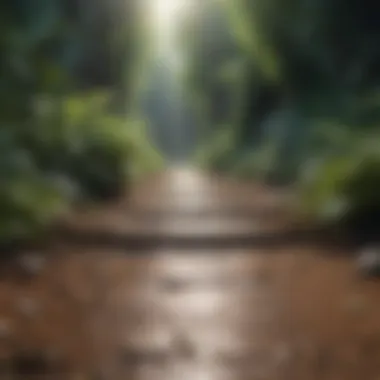 Journey to Growth Pathway leading to personal growth