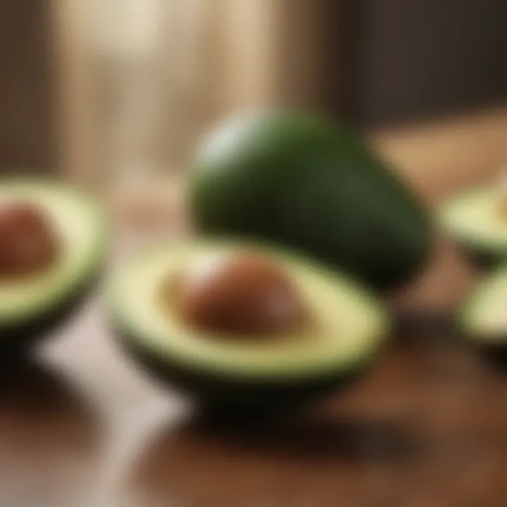 Perfectly ripe avocado