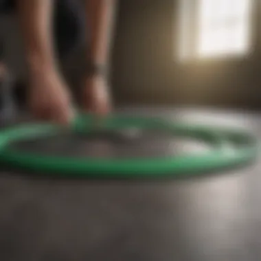 Flexibility Fusion: A versatile green resistance band for dynamic workouts