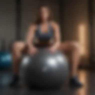 Functional full-body workout routine with stability balls