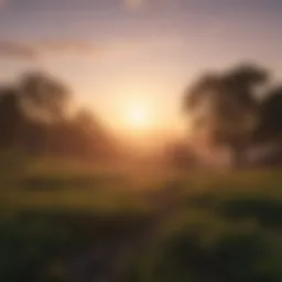 A serene sunrise over a tranquil landscape, symbolizing a new beginning