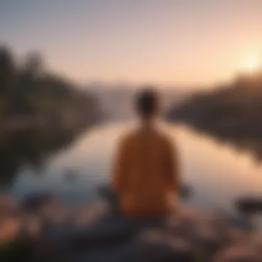 Embracing Mindful Practices Mindfulness meditation session at sunrise