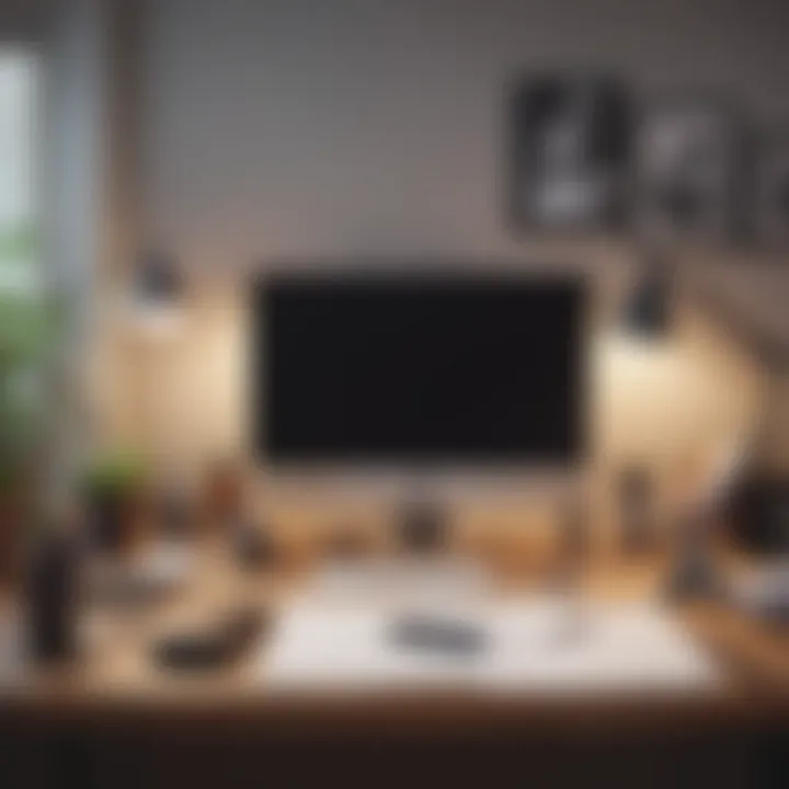 Minimalistic workspace with organized desk