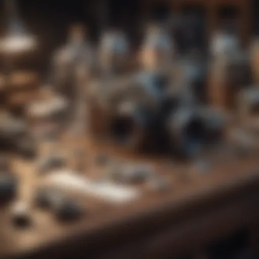 A well-organized collection of vintage items ready for sale