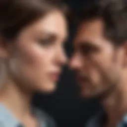 Abstract representation of a narcissistic partner's manipulative behavior