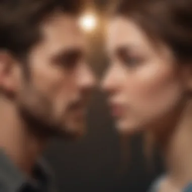 Illustration depicting the lack of empathy in a narcissistic relationship