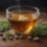 Herbal tea for stomach ache relief