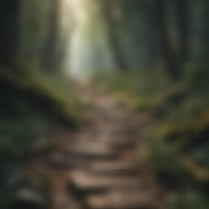 A winding path through a forest, illustrating the journey of change and discovery.