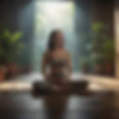 A peaceful meditation space, inviting mindfulness and relaxation techniques.