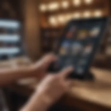 Selecting an eBook App User selecting an eBook app from the App Store