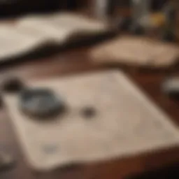 A compass and an open map on a table, symbolizing the search for direction.