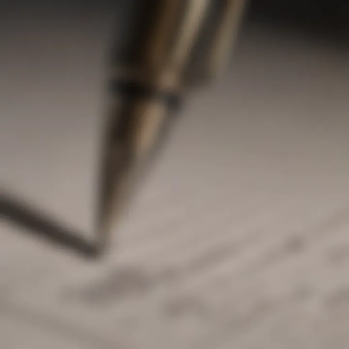 The Art of Writing Tasks A close-up of a pen writing on paper