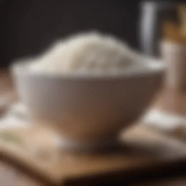 Bland white rice in a bowl