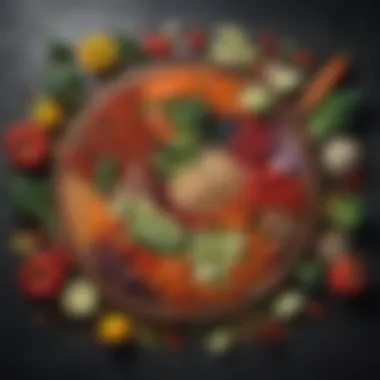 Nutrient-Rich Foods for Effective Weight Loss Colorful array of fresh vegetables and grains symbolizing healthy eating