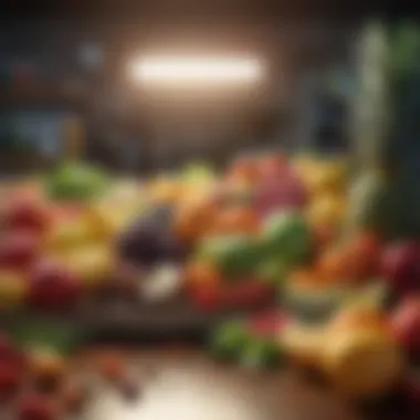 Vibrant Choices for Healthier Living Colorful assortment of fruits and vegetables