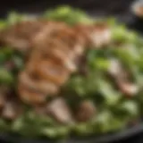 Nutrient-packed green salad with grilled chicken