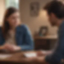 Illustration of a person receiving personalized guidance from a life coach