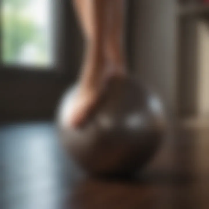 Pilates leg toning routine with stability ball