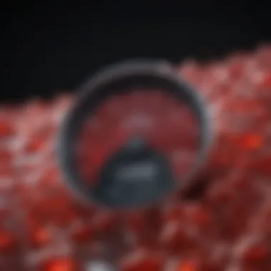 Blood Sugar Fluctuations Abstract visualization of blood sugar levels fluctuating