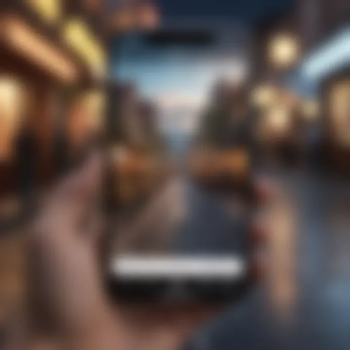 A smartphone displaying a travel planning app