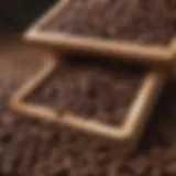 Gourmet Coffee Beans in Wooden Container