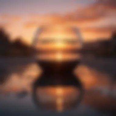 A vibrant sunset symbolizing reflection and well-being.