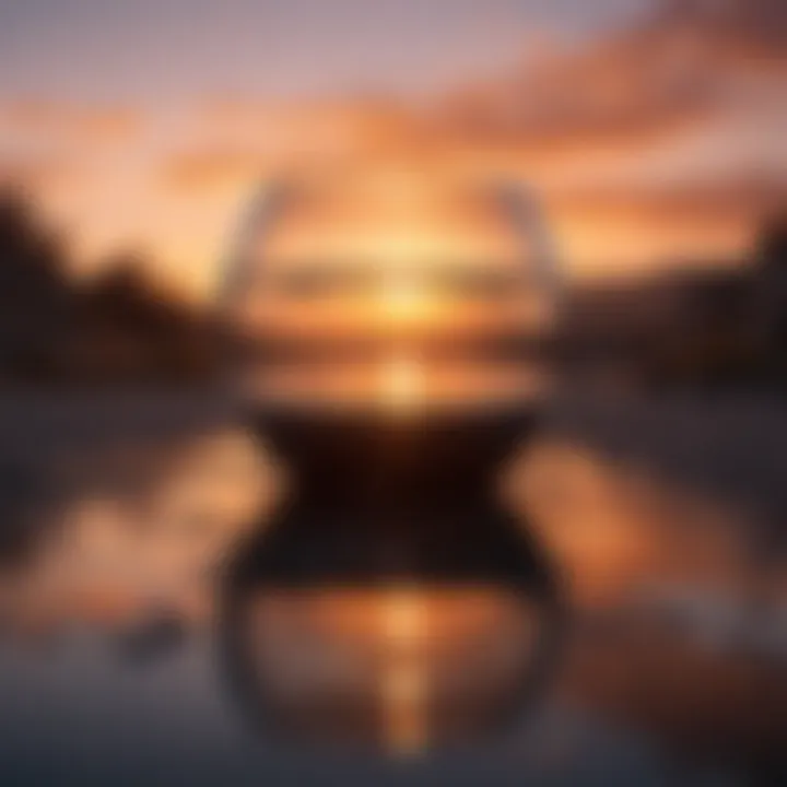 A vibrant sunset symbolizing reflection and well-being.