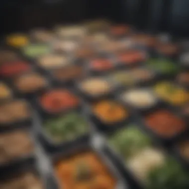 Organized Containers of Healthy Meal Options Well-Planned Weekly Meal Prep