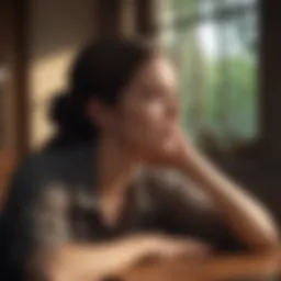 Woman in contemplation