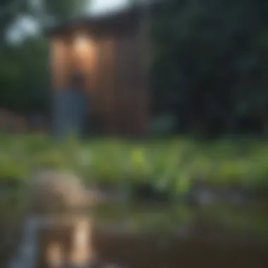 Sustainable Rain Harvest Refreshing rainwater collected in a sustainable way