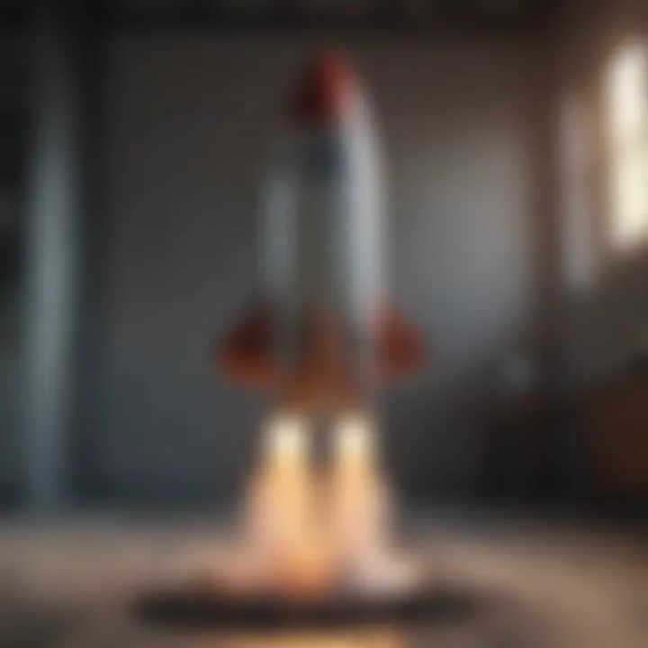 Illustration of a rocket launching representing boosted daytime performance