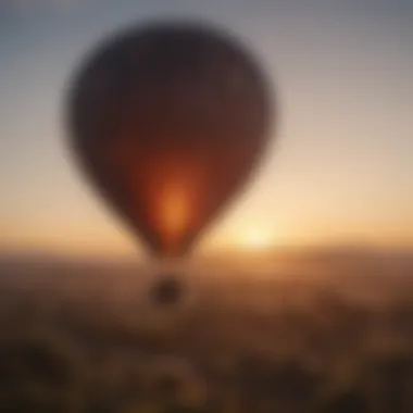 Romantic anniversary idea - Hot air balloon ride at sunrise