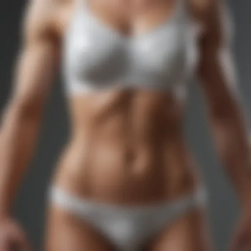 Sculpted abdominal muscles depicted in a marble statue