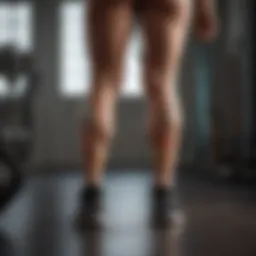 Sculptural leg workout with resistance band
