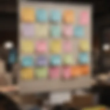 Organizational Efficiency with Color-Coded Notes Variety of color-coded sticky notes for reminders