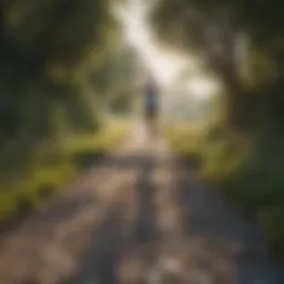 Running on a scenic path