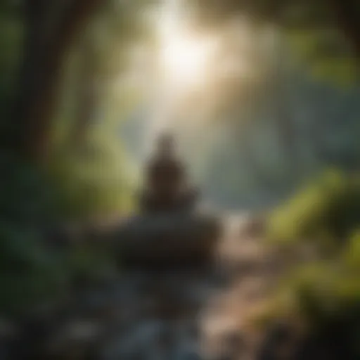 A serene natural setting for meditation