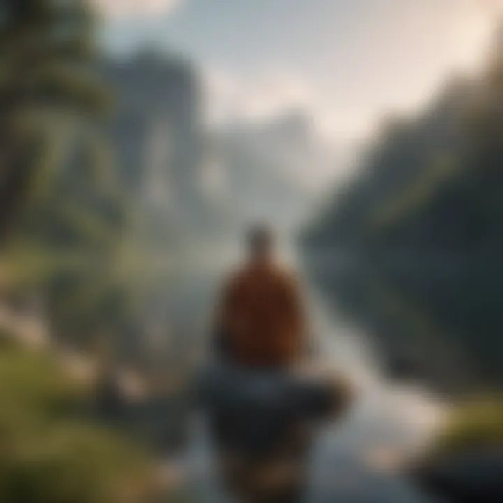Serene landscape representing mindfulness practices