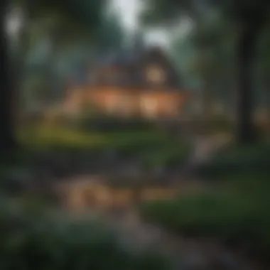 Real Estate as a Wealth Accumulation Strategy A serene landscape of a profitable real estate property.