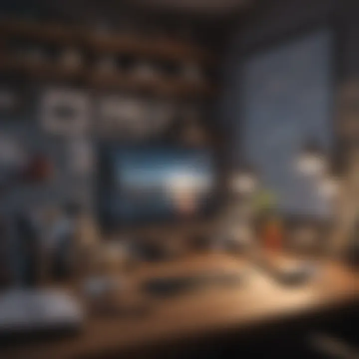 An organized workspace symbolizing productivity and focus