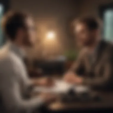 Mastering Interview Presence A confident candidate presenting themselves during an interview