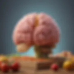 Colorful array of brain-boosting foods