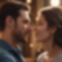 Couple sharing intimate moments