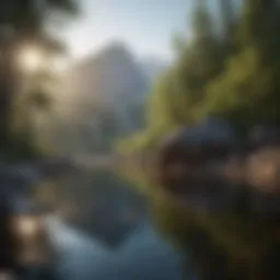 A serene landscape symbolizing inner peace and tranquility