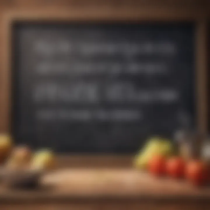 A motivational quote written on a chalkboard