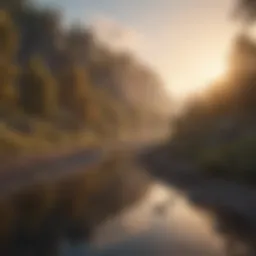 A serene landscape symbolizing self-awareness and reflection.