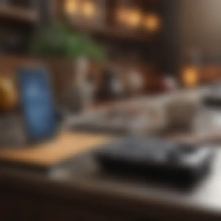 Conceptual image of technology assisting in expense tracking