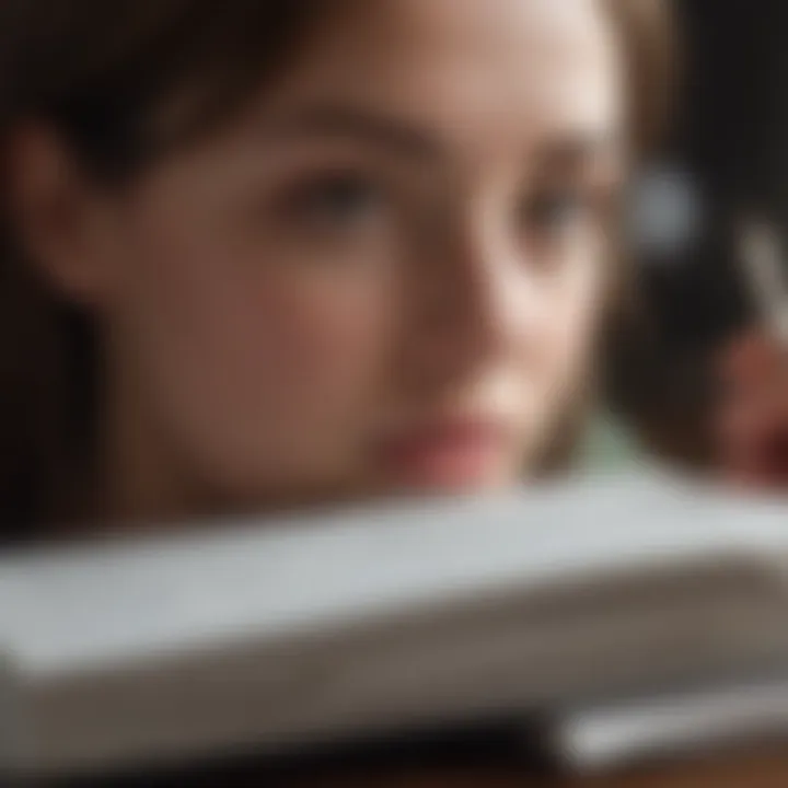 A person journaling to reflect on their feelings