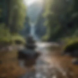 A serene landscape symbolizing emotional balance