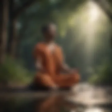 Meditation: A Path to Inner Peace A person meditating with focus and calmness